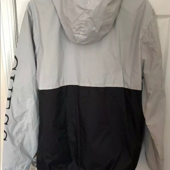 Guess | Jackets & Coats | Rare Size Large Xl Guess Windbreaker Blackgray | Poshmark
